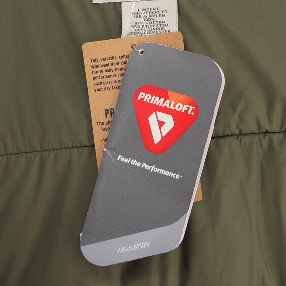 NWT L.L.BEAN Vintage Men's Quilted Utility Insulated Vest Navy Gray Size L - Picture 6 of 6